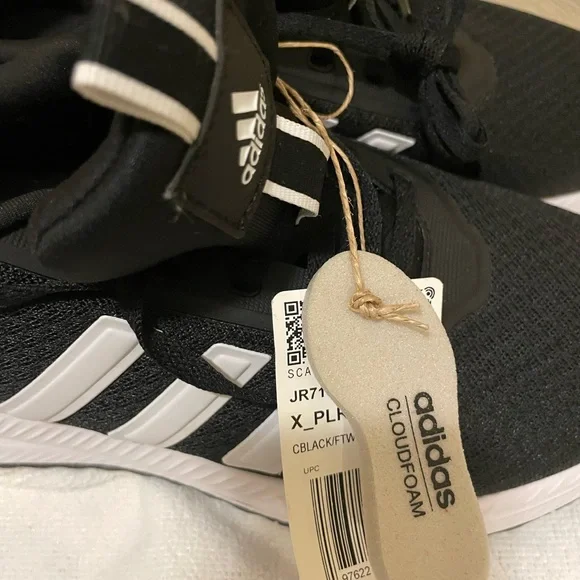 Sz 61/2 women’s Adidas running shoes X_PLRPath Black and White Athletic Shoes - Picture 11 of 12